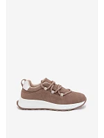 Dámské kožené semišové tenisky Hnědé Bemela