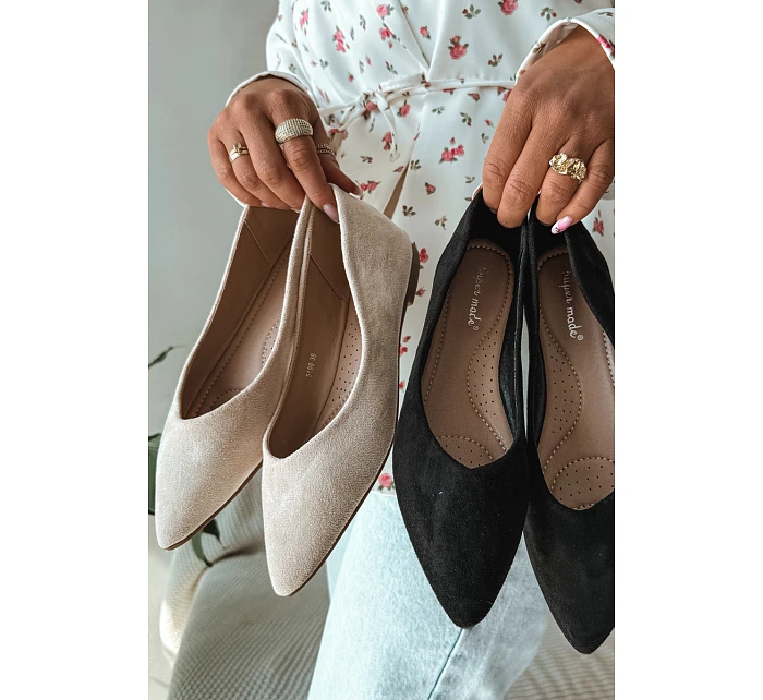 Baleríny Béžové z Eko Semiše Lelisa Baleríny Béžové z Eko Semiše Lelisa