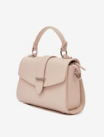 Kabelka listonoska s odnímatelným popruhem světle béžová Belveta