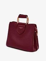 Malá kufříková kabelka z eko kůže bordó Lorielle