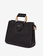 Malá Kufříková Kabelka Z Eko Kůže Černá Lorielle