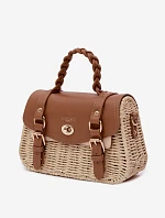 Malá Béžovo-Hnědá Taška S Pletem Marline