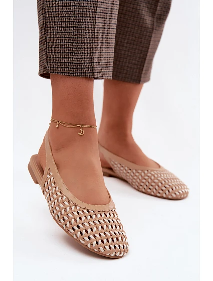 Dámské sandály s pleteným vzorem Camel model 22125684 - Boto