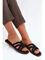 Dámské ploché sandály s pásky Calvia