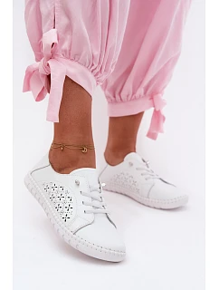 Otevřené polobotky z přírodní kůže Flaria