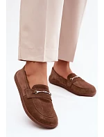 Kožené mokasyny Barefoot Z Zazoo hnědé