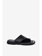 Kožené dámské žabky Vinceza 62307 Černé