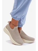 Dámské nazouvací tenisky Kobbo 102424 Béžové