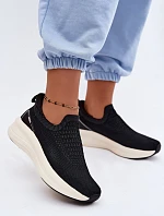 Dámské nazouvací tenisky Materiálové Kobbo 102424 Černé