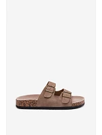 Dámské pantofle s podrážkou Khaki model 22140705 - Boto