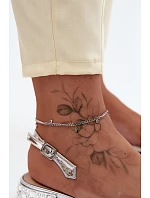 Dámské sandály Průhledné s krystaly D&A MR61-9002 Stříbrné