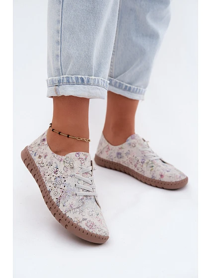 polobotky z přírodního semiše Multicolor model 22147696 - Boto