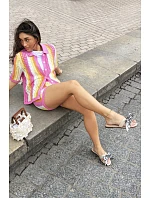 Dámské ploché sandály s mašlí Béžové Caprissa Dámské ploché sandály s mašlí Béžové Caprissa