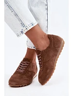 Barefoot tenisky z přírodního semiše Zazoo N1422 hnědé