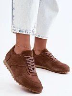 Barefoot tenisky z přírodního semiše Zazoo N1422 hnědé