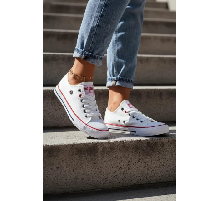 Dámské Bílé tenisky Big Star model 21501765 - Big Star Shoes Dámské Bílé tenisky Big Star model 21501765 - Big Star Shoes