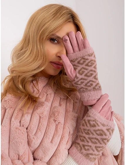 Rękawiczki AT RK model 19367765 jasny różowy - FPrice