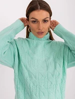 Jumper AT SW 23401.97P tmavá mentolová