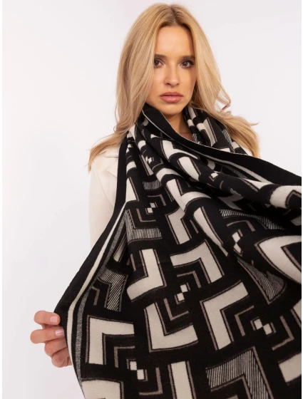 Šatka AT SZ 23158.32 čierna a biela Šatka AT SZ 23158.32 čierna a biela