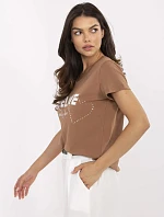 Tričko CLM TS 1726.87 svetlohnedé