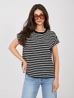 Tričko D12127M02858A čierne