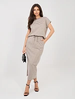 Sukňa D12127M50254A tmavá lila