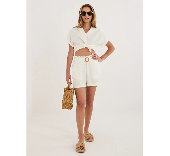 Šortky D60103M62612KA1 bílé Šortky D60103M62612KA1 bílé