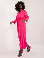 Nohavice D73761M62237D fuchsiová