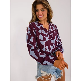 Bluzka model 22087379 bordowy - FPrice