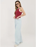 Nohavice D80033BB62629L221 svetlomodré