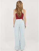 Nohavice D80033BB62629L221 svetlomodré