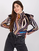 Blúzka DHJ BZ 6533C.90 čierna a béžová