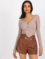 DHJ SN 5060 šortky.66P hnedá