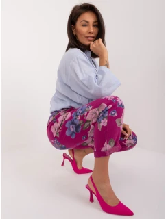 Nohavice DHJ SP 1365.89 fialová