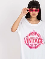 Tričko DHJ TS 6862.24X biela a ružová