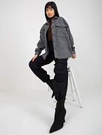 Košeľa DN KS 4005.99P tmavo šedá