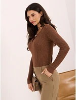 Svetr IR SW 57832.12 světle hnědý Svetr IR SW 57832.12 světle hnědý