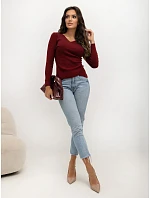Svetr IR SW 57851.80, vínový Svetr IR SW 57851.80, vínový