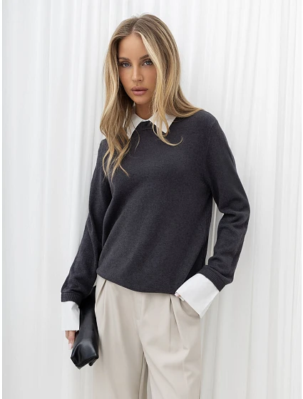 Sweter IR SW G996.02 grafitowy Sweter IR SW G996.02 grafitowy