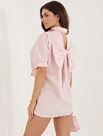 IT košeľa KS 18989.17 biela ružová