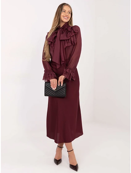 IT košeľa KS 28882.03 bordová IT košeľa KS 28882.03 bordová
