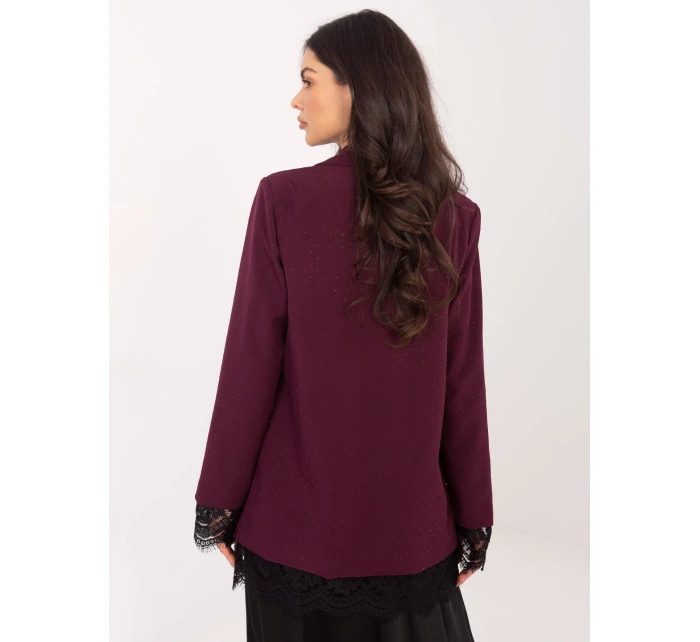 Marynarka IT MA ciemny czerwony model 21818957 - FPrice Marynarka IT MA ciemny czerwony model 21818957 - FPrice