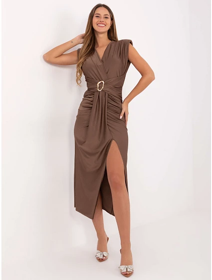 Šaty IT SK 21171.07P hnědé Šaty IT SK 21171.07P hnědé