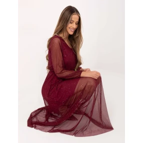 Šaty IT SK 21807.22 bordová Šaty IT SK 21807.22 bordová