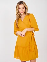 Šaty LK SK 508027.34P tmavo žltá