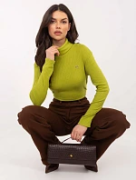 Sveter LK SW 510184.01P limetkovo zelený