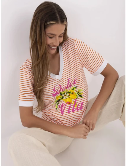 Blúzka MI BZ M6312 2.93 oranžová Blúzka MI BZ M6312 2.93 oranžová