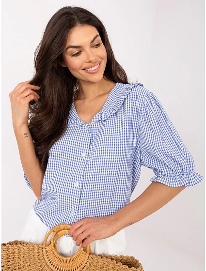 Koszula MI KS model 22118133 niebieski - FPrice Koszula MI KS model 22118133 niebieski - FPrice