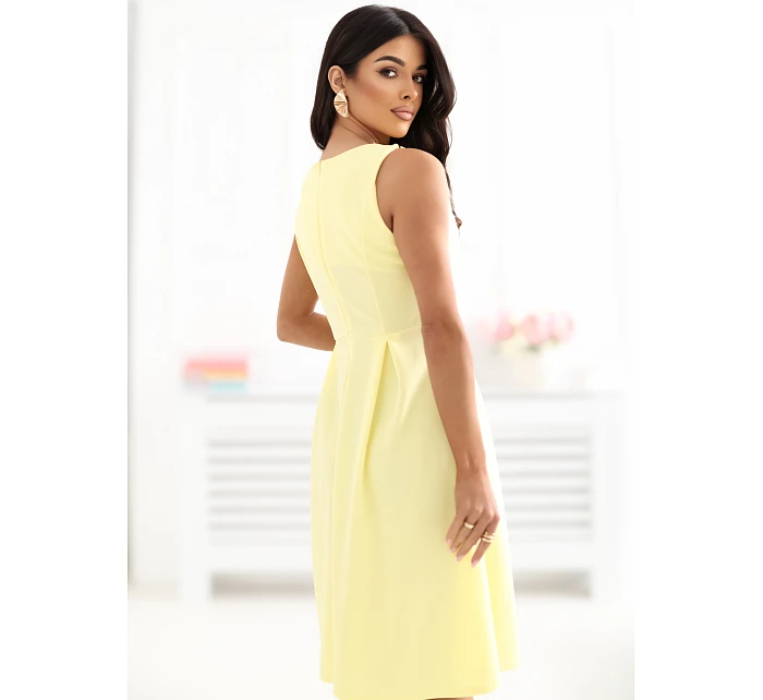 Šaty MI SK A5433.96 svetložltá Šaty MI SK A5433.96 svetložltá