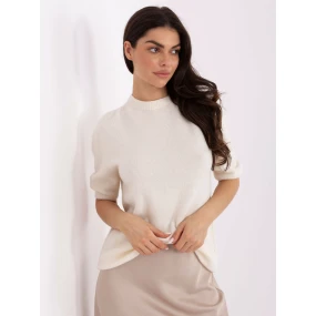 Sweter MO SW model 21766170 jasny beżowy - FPrice Sweter MO SW model 21766170 jasny beżowy - FPrice